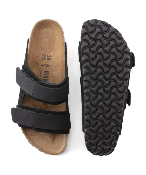 Унисекс сандалии из кожи BIRKENSTOCK Uji бежевые — фото 2