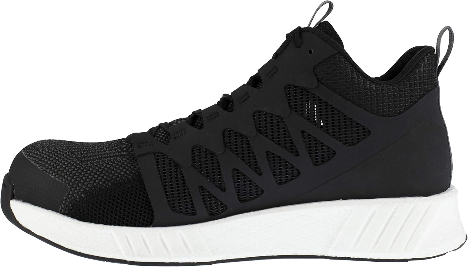 Мужские оксфорды Reebok Work Fusion Formidable с защитным носком и средней посадкой, черно-белый — фото 3