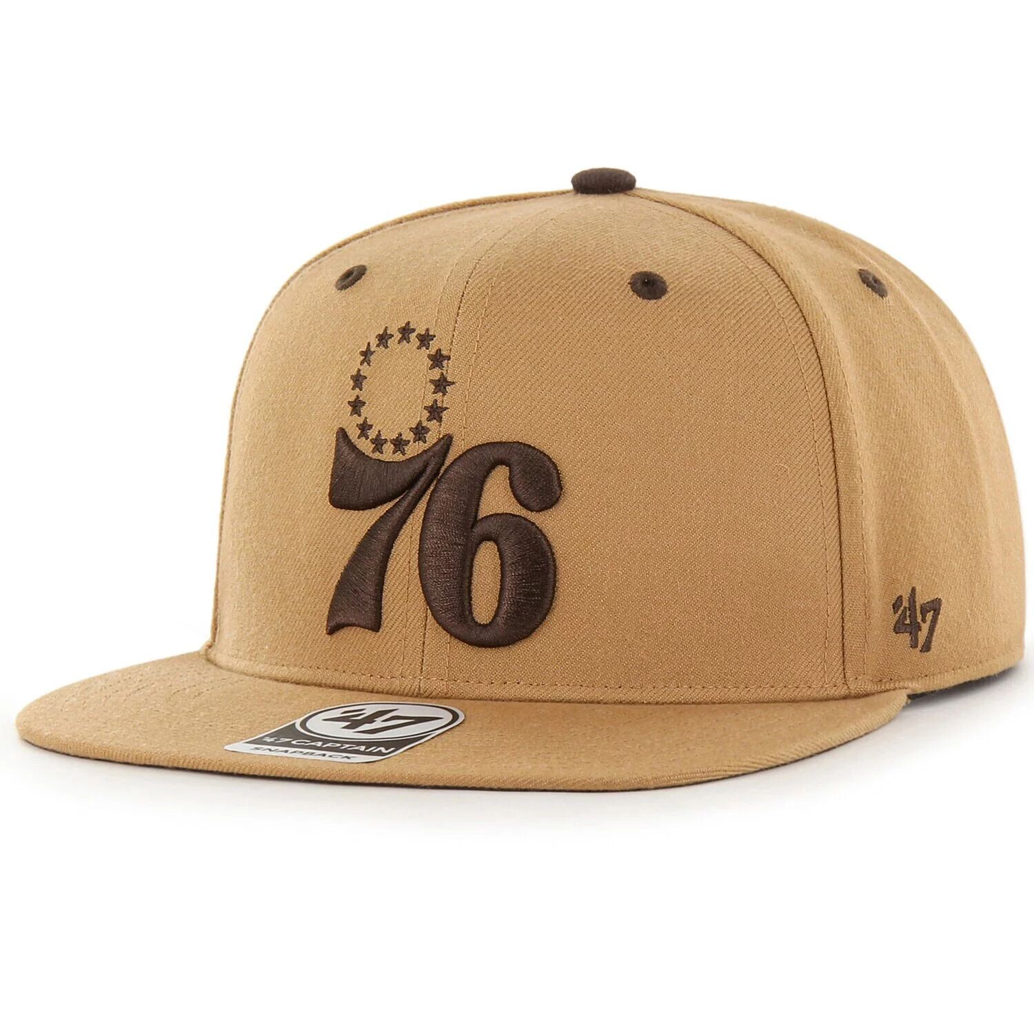 

Мужская коричневая кепка Philadelphia 76ers '47 Toffee Captain Snapback