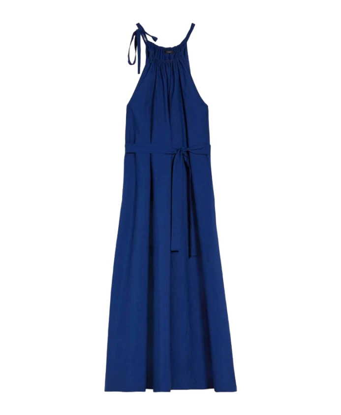 

Синее платье без рукавов с тщательно продуманными деталями. Weekend, синий
