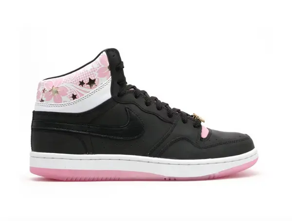 Кроссовки court force hi premium sakura Nike, черный — фото 2
