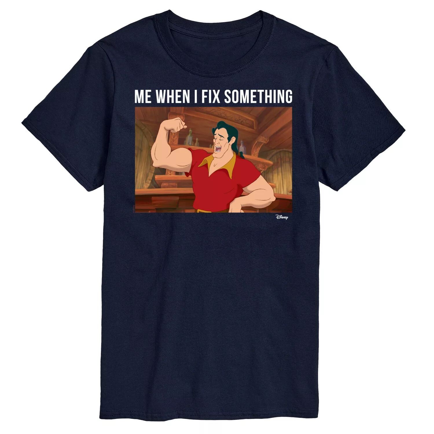 

Футболка с рисунком Princess Big & Tall Gaston Disney, синий