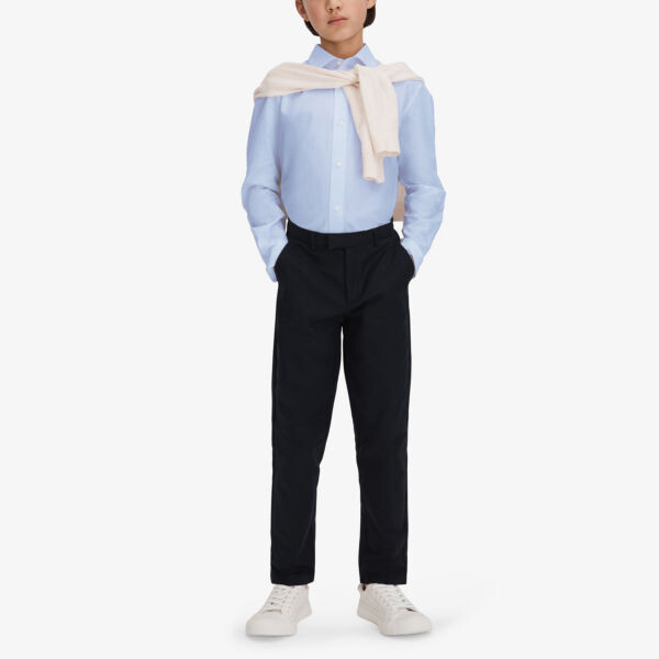 Рубашка Remote облегающая хлопковая 3-14 лет Reiss, голубой — фото 2