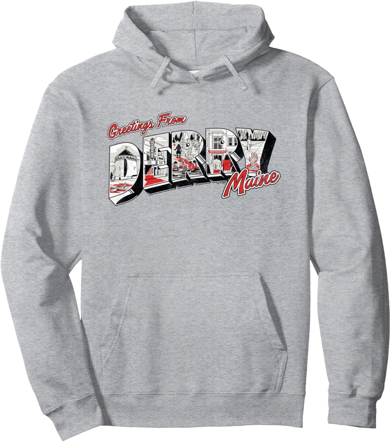 

Толстовка «Привет из Дерри» Welcome To Derry, серый