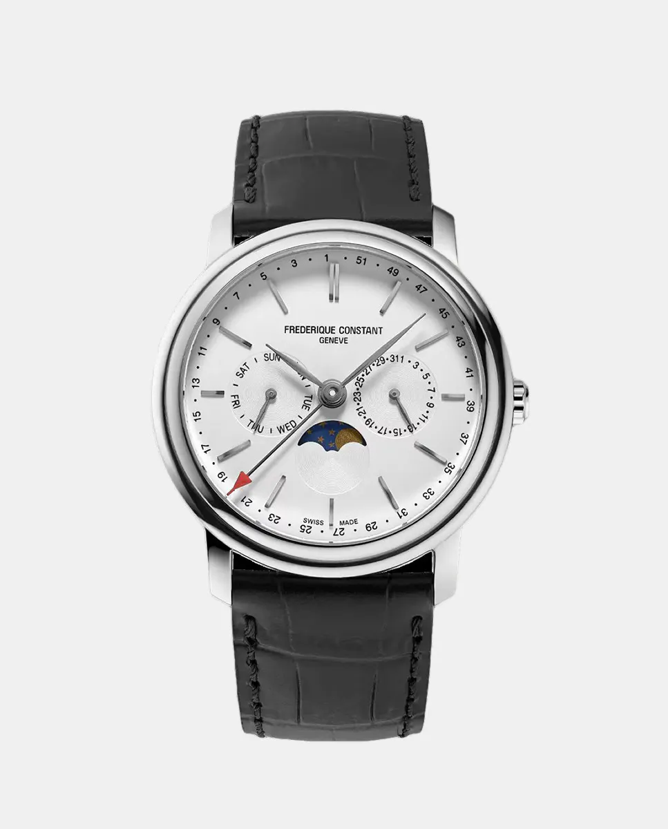 

Classics FC-270SW4P26 черные кожаные мужские часы Frederique Constant, черный