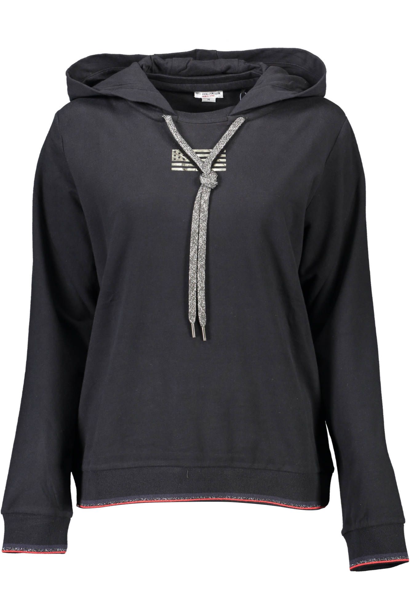 

Черный хлопковый женский свитер U.S. Polo Assn.