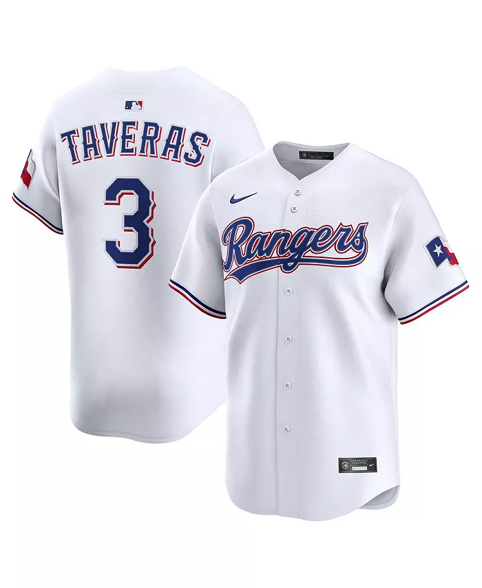 

Мужская белая альтернативная лимитированная джерси игрока Texas Rangers Leody Taveras Nike