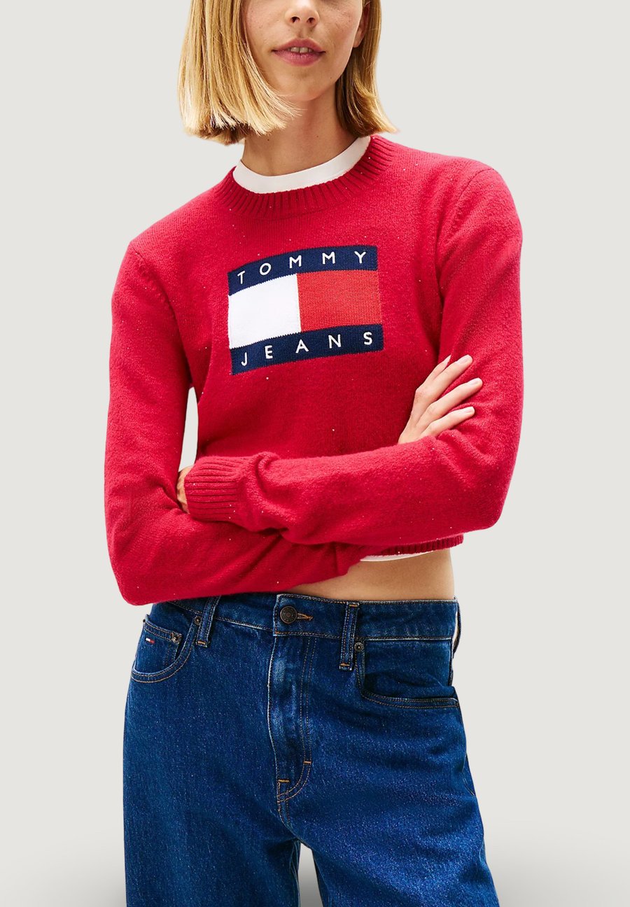 

Джемпер Tommy Jeans SPARKLE FLAG SWE, Red