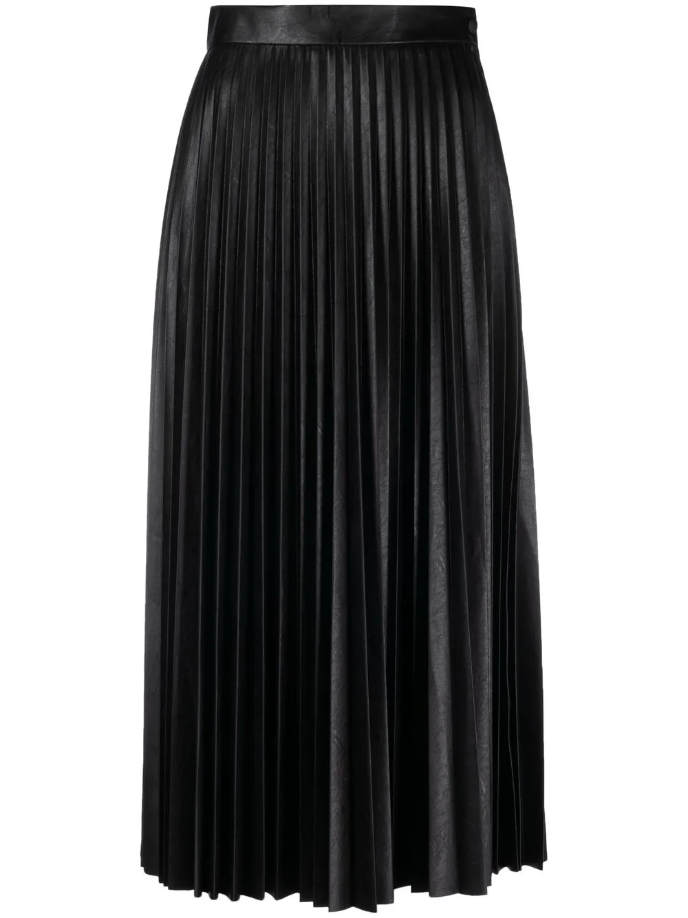 

Юбка миди из искусственной кожи MM6 Maison Margiela, черный
