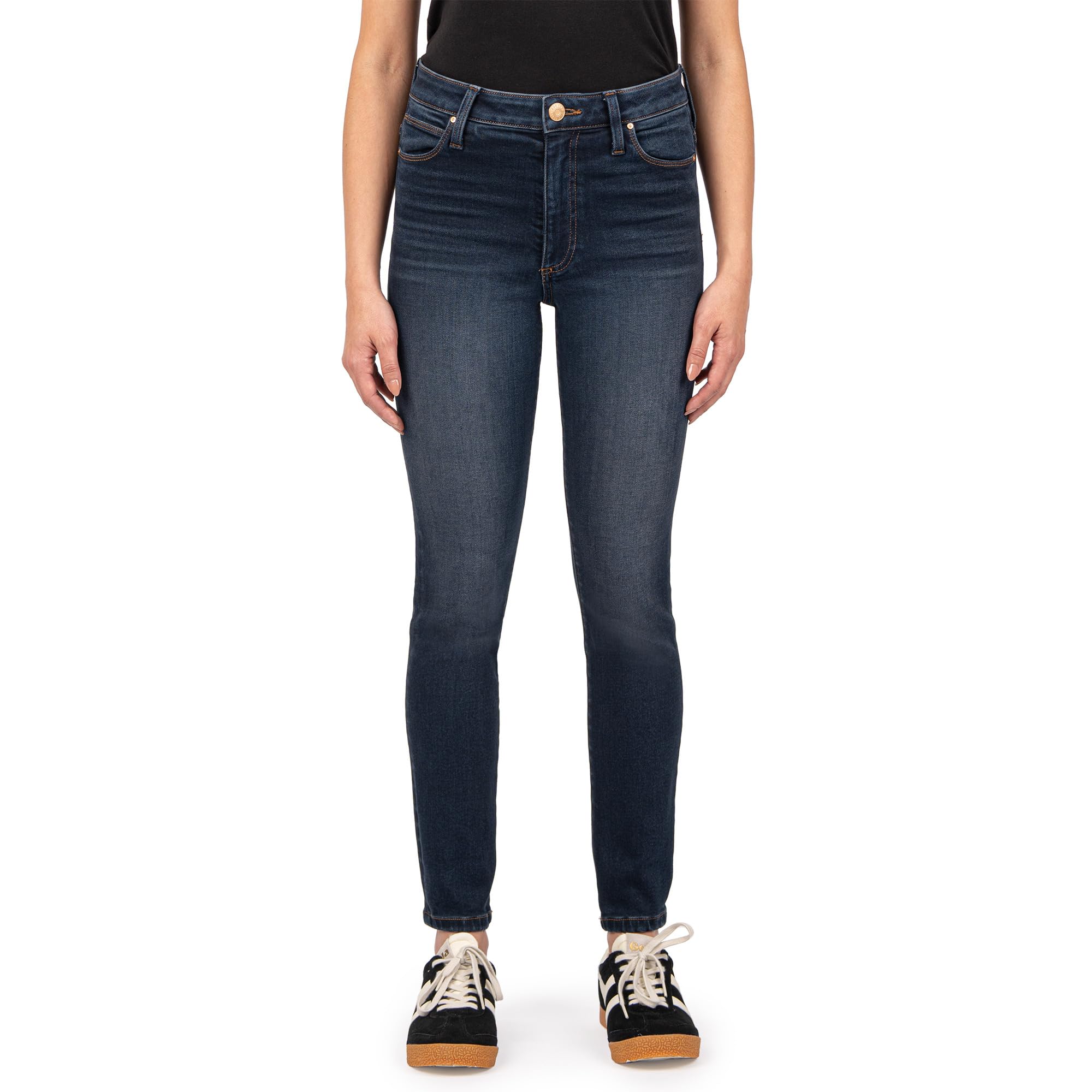 

Брюки KUT from the Kloth Charlize High-Rise Cigarette Leg With Regular Hem In Demulcent, Demulcent