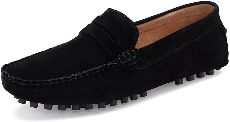 Мокасины мужские на замше, Loafers Black PUGHGAETZF