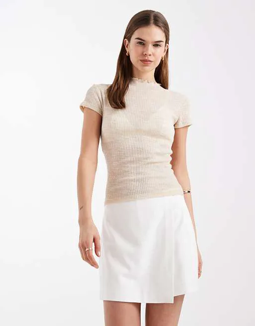 

Белая юбка с завышенной талией Vero Moda
