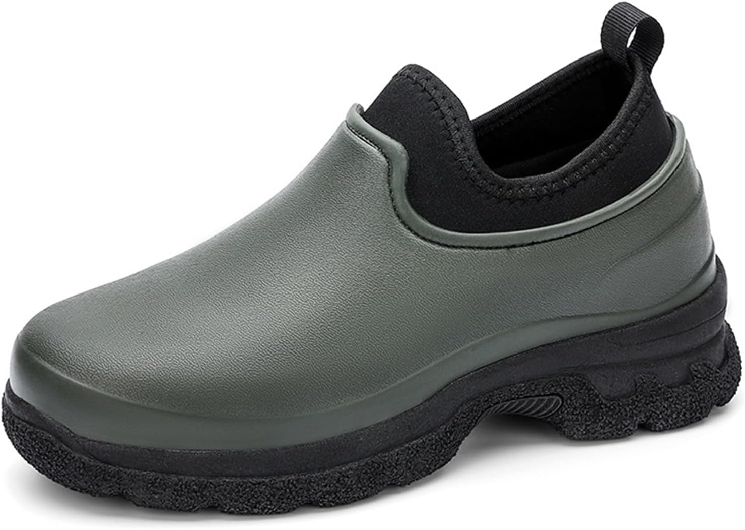 

Мужские резиновые сапоги JiuQing, рыбацкая обувь на платформе, нескользящие резиновые ботинки для поваров и работы в саду, зеленый