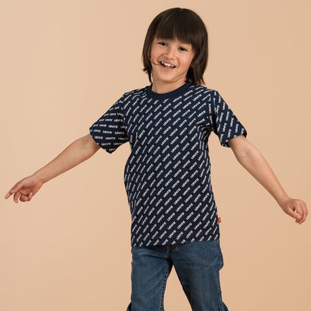 Футболка Levi's с логотипом по всей поверхности (рост 90-120 см) Levi's, Blues