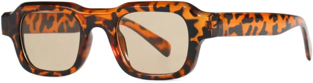 

Солнцезащитные очки с защитой UV400 | Маленькая оправа, линзы конфетного цвета | Для женщин и мужчин, для занятий спортом на открытом воздухе и вождения DSVIGF, Leopard Brown