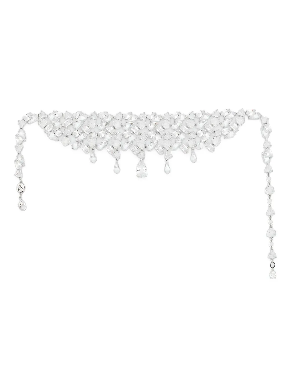 

Колье-чокер Mesmera с кристаллами Swarovski, серебяный