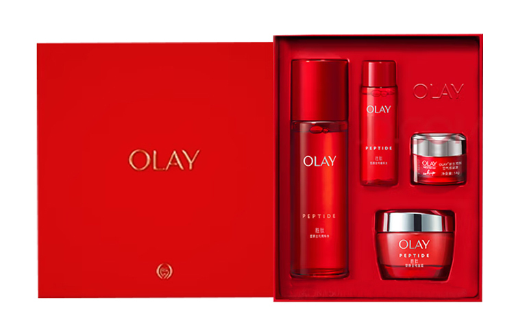 

Olay Набор для ухода за кожей Red Bottle, Peptides Tightening, увлажняющий, питающий и увлажняющий комплект из 4 предметов