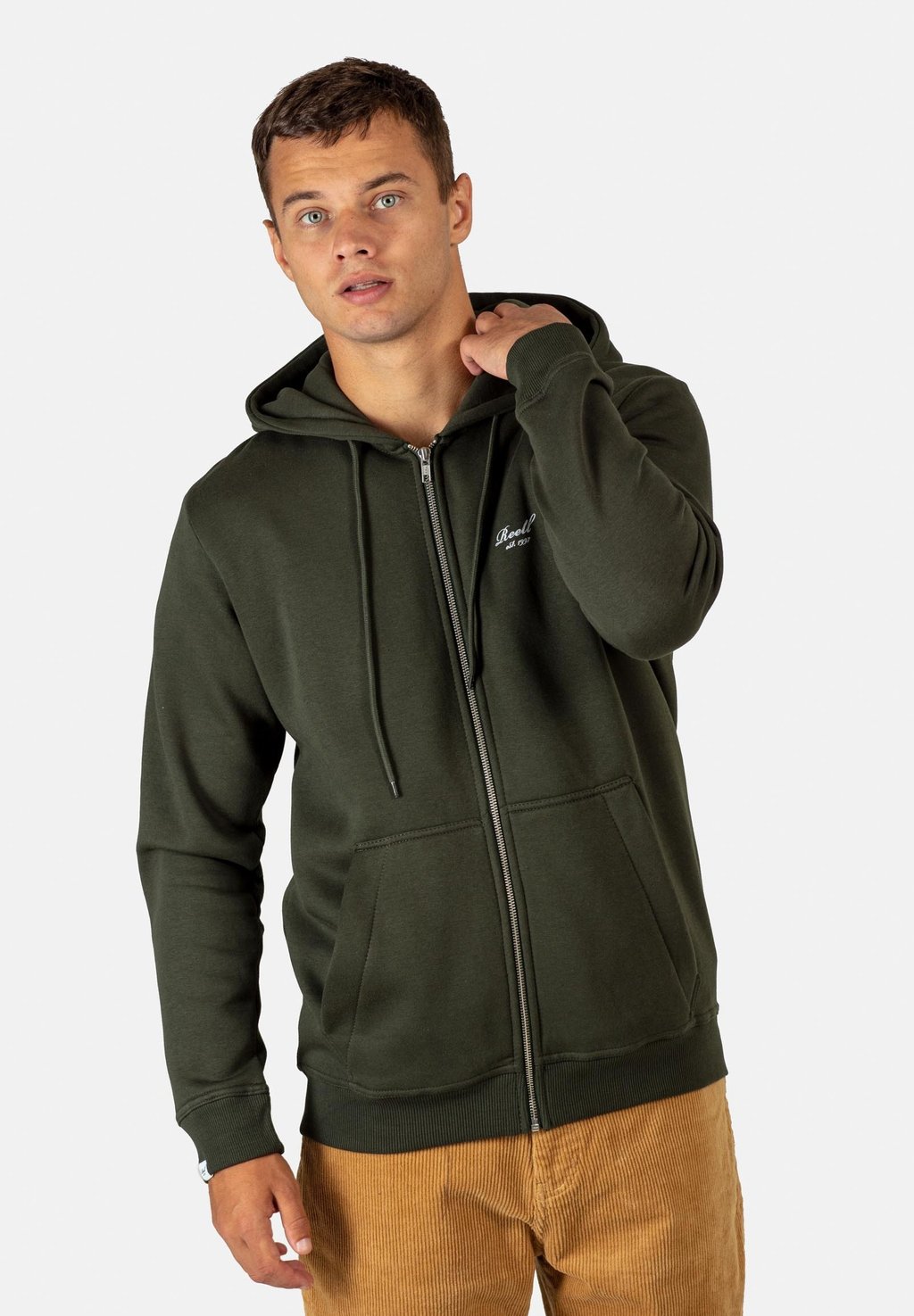 

Толстовка на молнии STAPLE LOGO ZIP Reell, темно-зеленый
