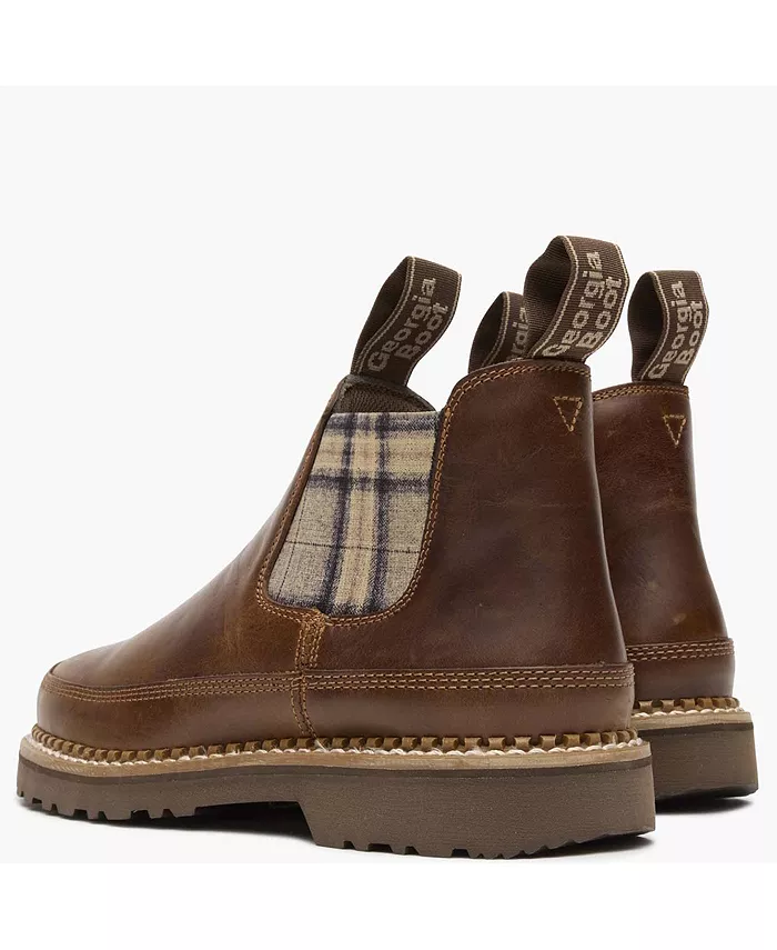 Женские клетчатые ботинки Chelsea Romeo Georgia Boot, коричневый — фото 4