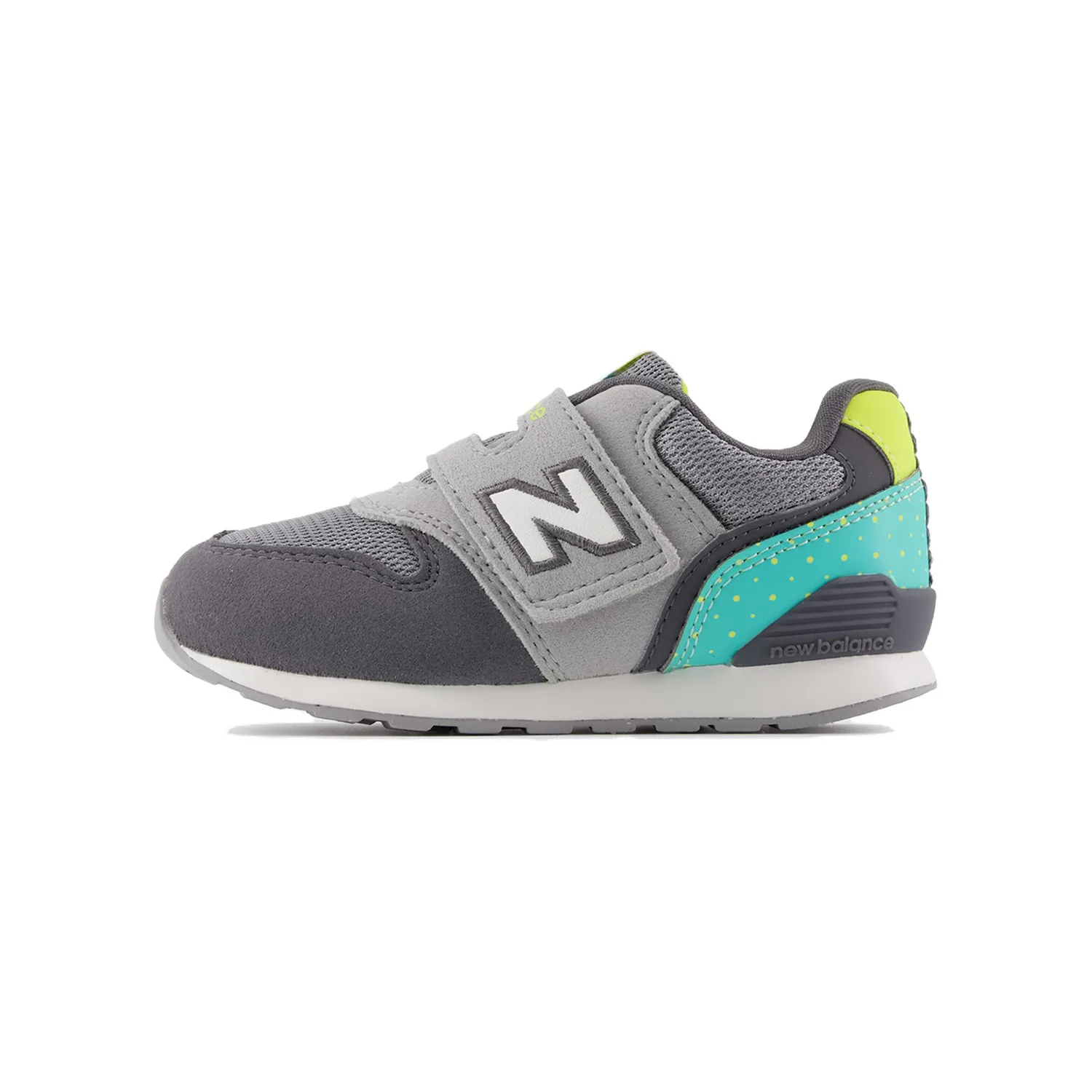 New Balance Серые низкие кроссовки для малышей