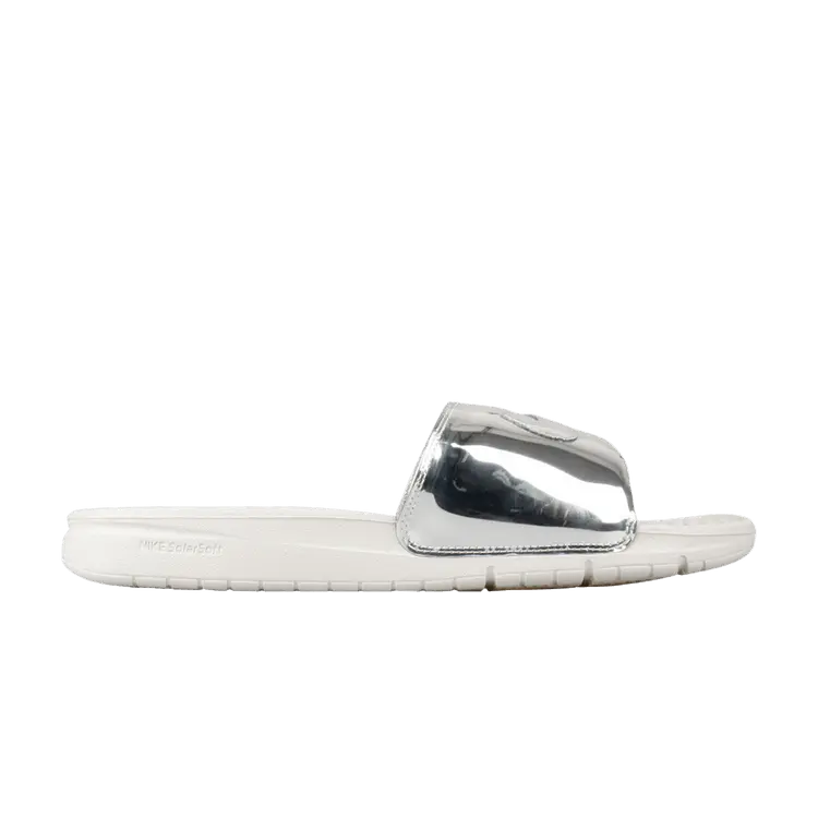 

Кроссовки Nike Benassi Solarsoft 'Liquid Silver', серебряный