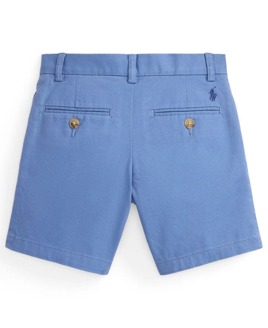 Детские шорты прямого кроя из износостойкой саржи для мальчиков 2-7 лет Polo Ralph Lauren, синий — фото 2