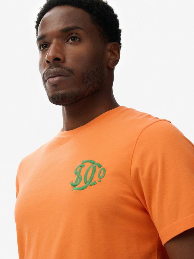Хлопковая футболка с круглым вырезом Superdry, Firecracker Orange — фото 3