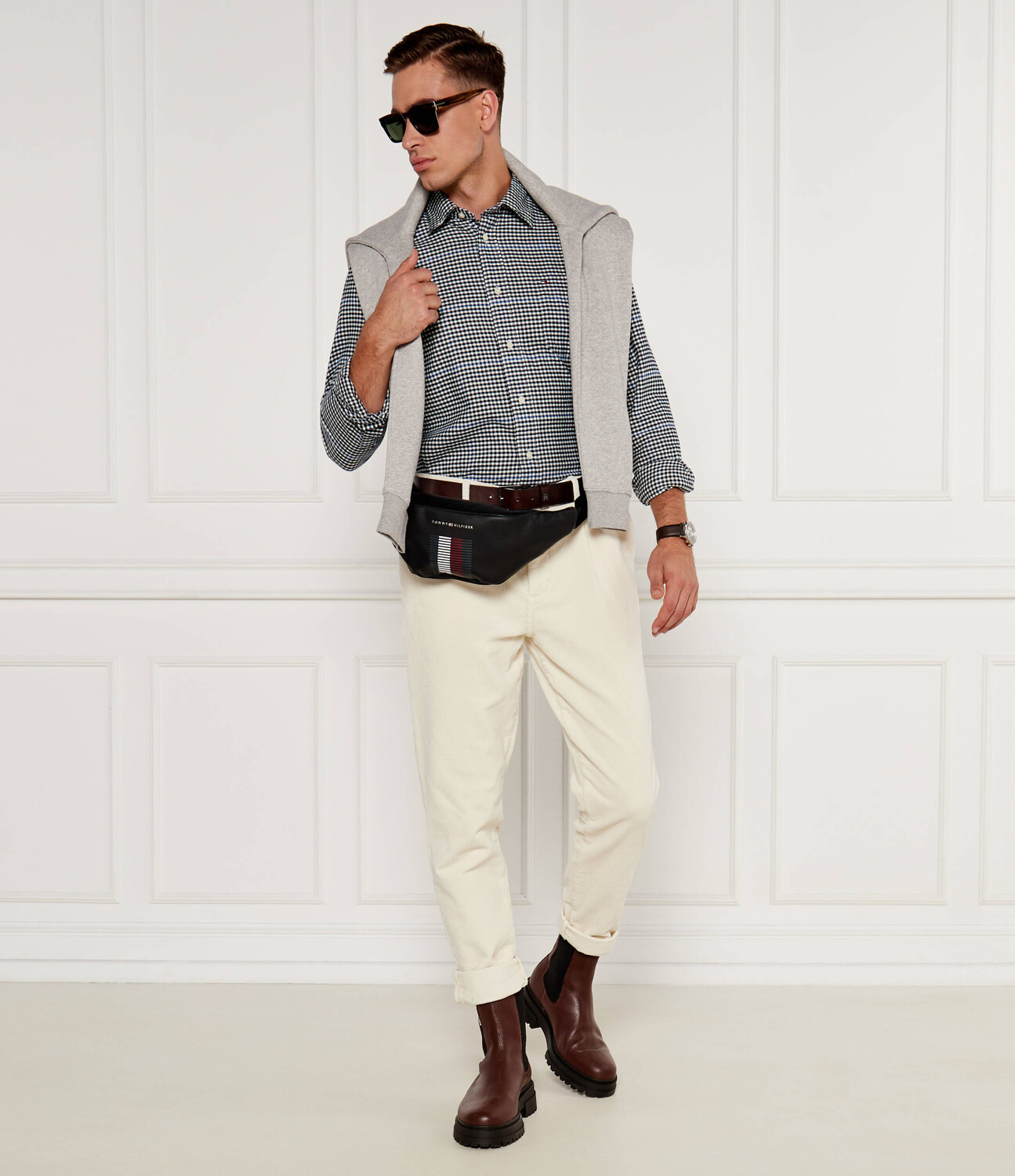Рубашка Tommy Hilfiger Relaxed fit, темно-синий — фото 2