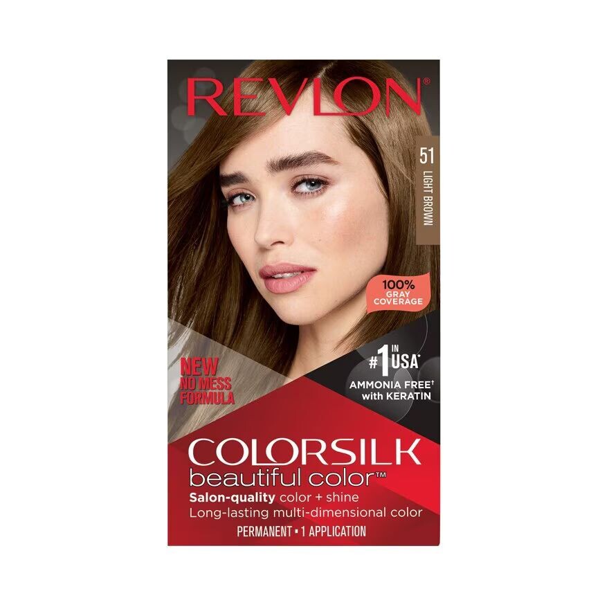 

Revlon Colorsilk Красивый цвет с кератином №51 Светло-Brown, Brown