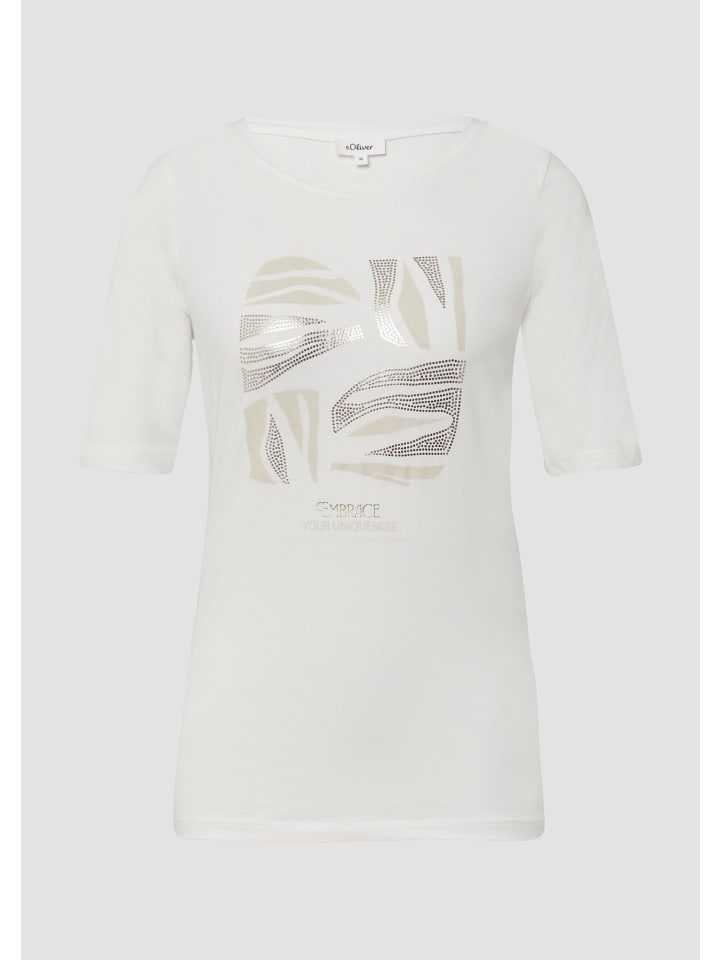 

Футболка в цвете 02D1_cream s.Oliver, Хаки, Футболка в цвете 02D1_cream s.Oliver