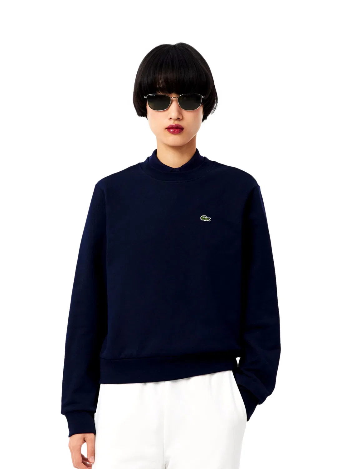 Толстовка Lacoste темно-синяя — фото 2