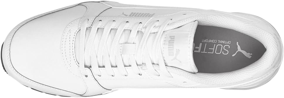Мужские кроссовки PUMA St Runner V3 с шнуровкой, повседневные - белые — фото 4