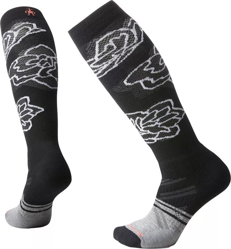 

Женские лыжные носки Smartwool с амортизирующим узором поверх икр, черный