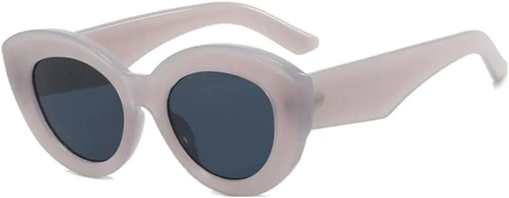 

Солнцезащитные очки с защитой UV400 | Овальная оправа "кошачий глаз" | для женщин и мужчин, для занятий спортом на открытом воздухе и вождения DSVIGF, Gray Gray