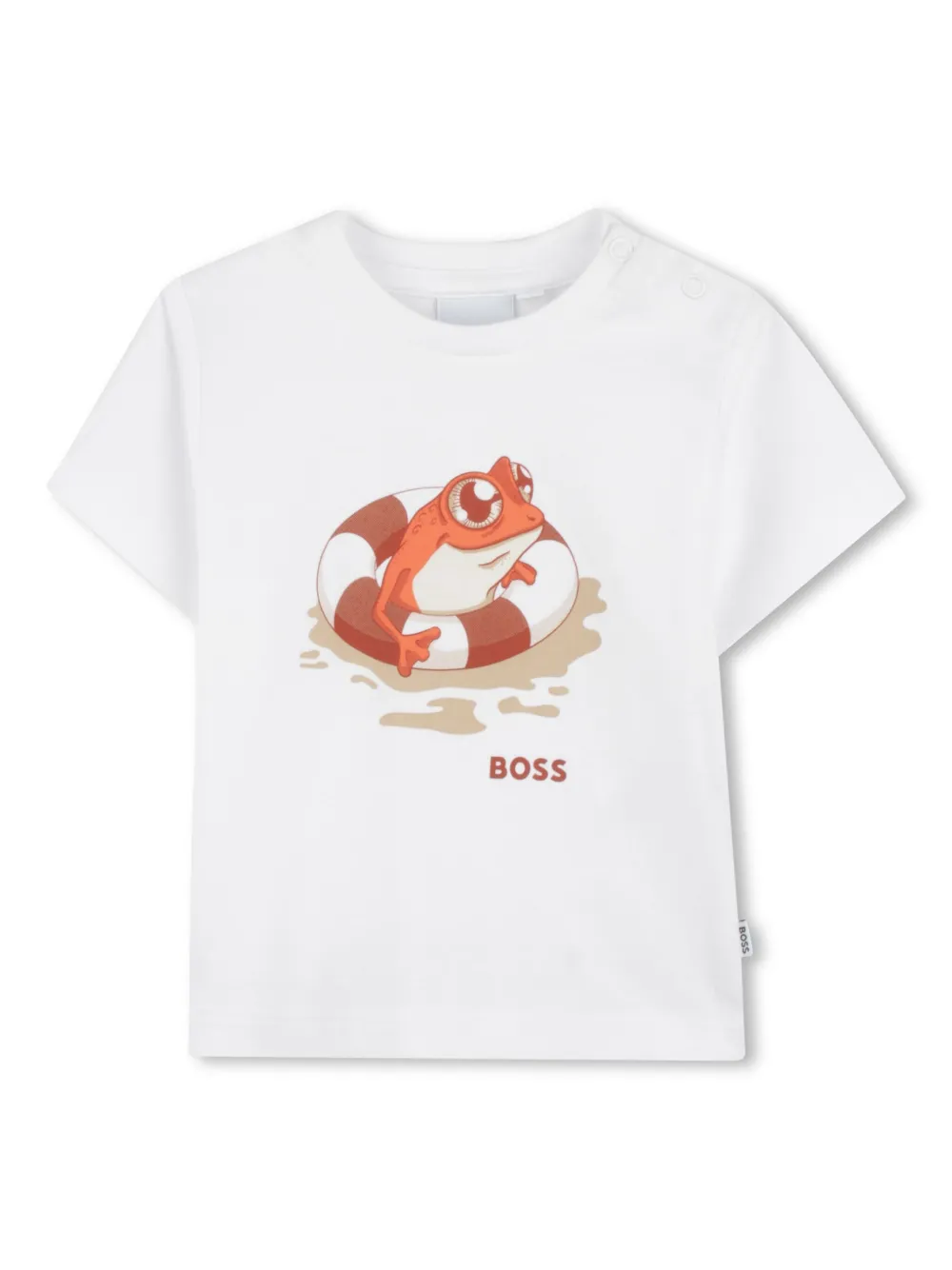 

Футболка с логотипом BOSS Kidswear, белый