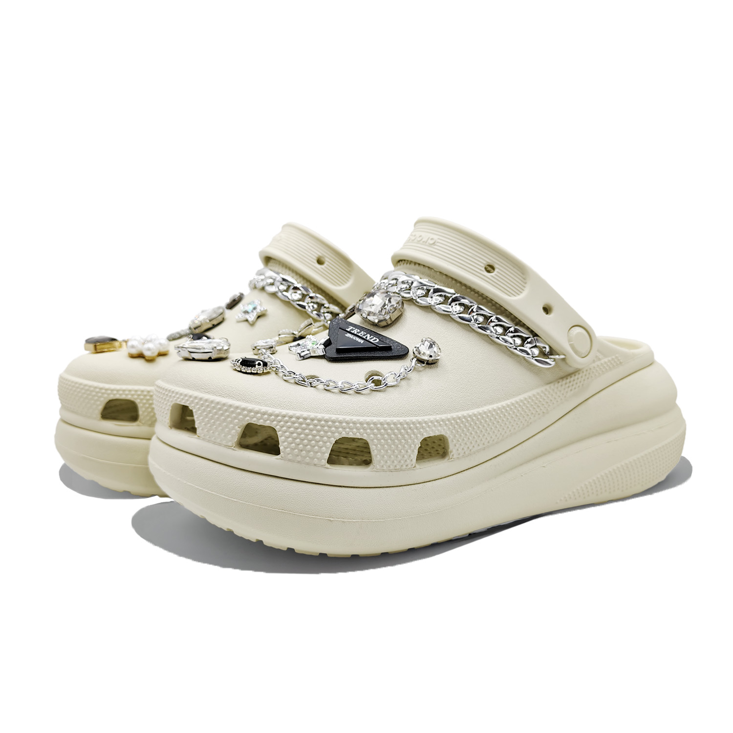 Crocs Кроссовки Crush Clog для женщин в цвете костяной белый, цвет Bone White — фото 3