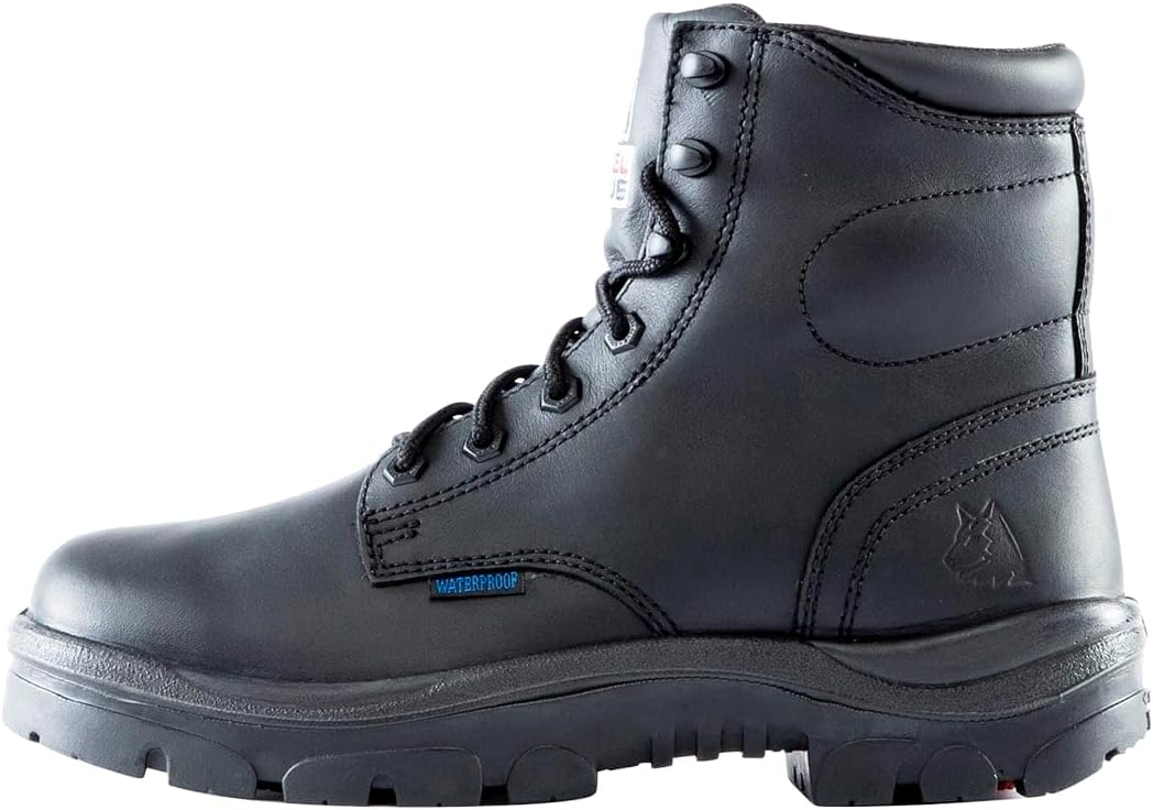 Мужские ботинки Steel Blue с мягким носком, шнуровкой и 15 см голенью, черного цвета Steel Blue 100% Comfort — фото 4