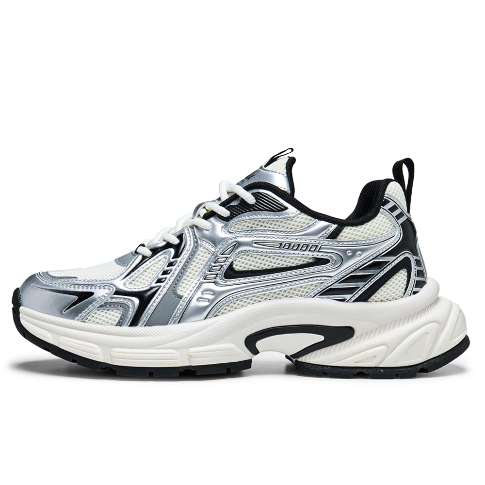 

Низкие массивные кроссовки мужские серебристые Teenmix, Silver