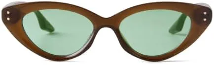 

Модные женские солнцезащитные очки в стиле ретро с разноцветными заклепками, уличные очки для стрельбы, защита от ультрафиолета UV400 для женщин MTZJH, C3 Olive Green