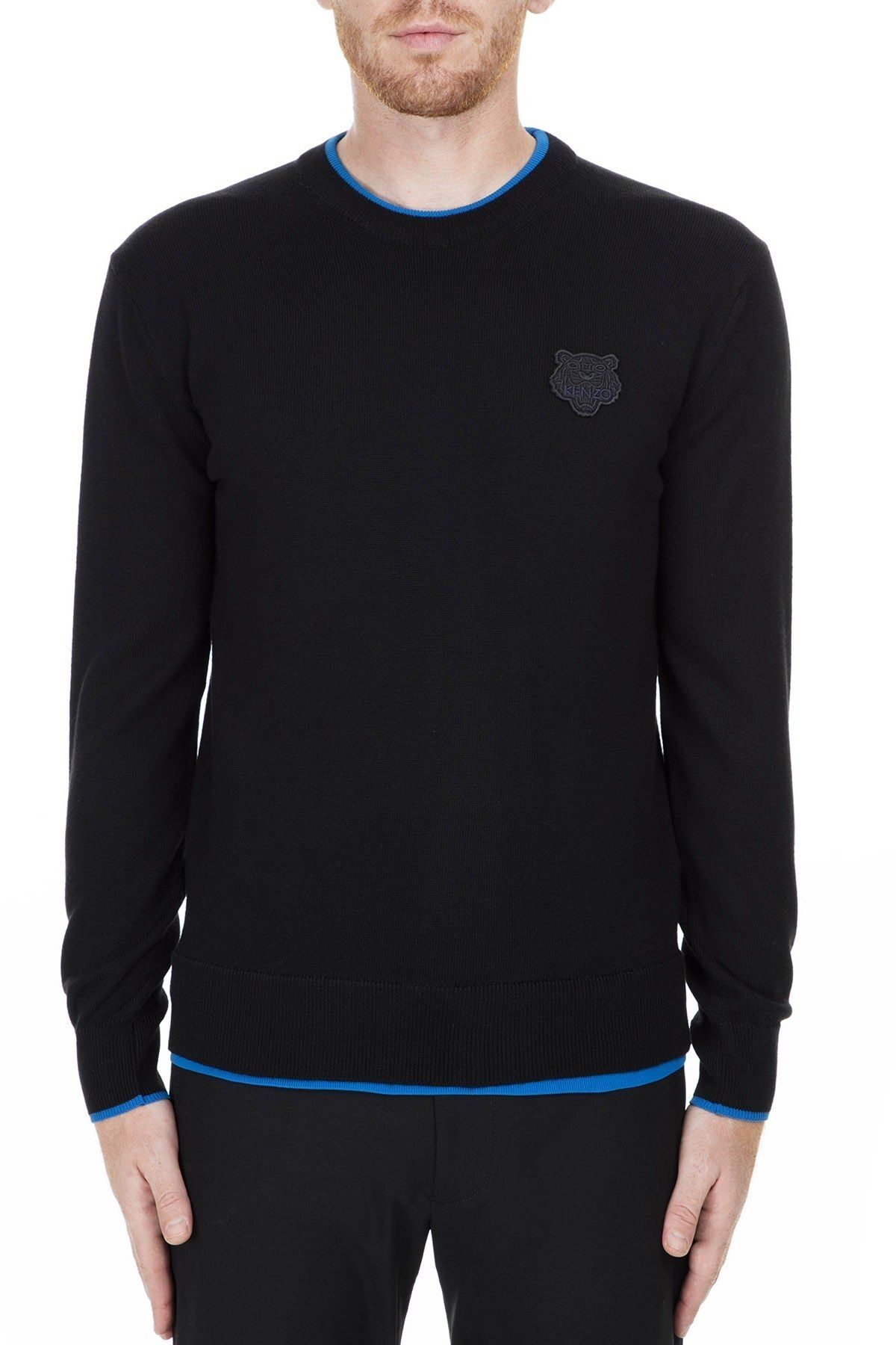 

Черный хлопковый мужской свитер Kenzo
