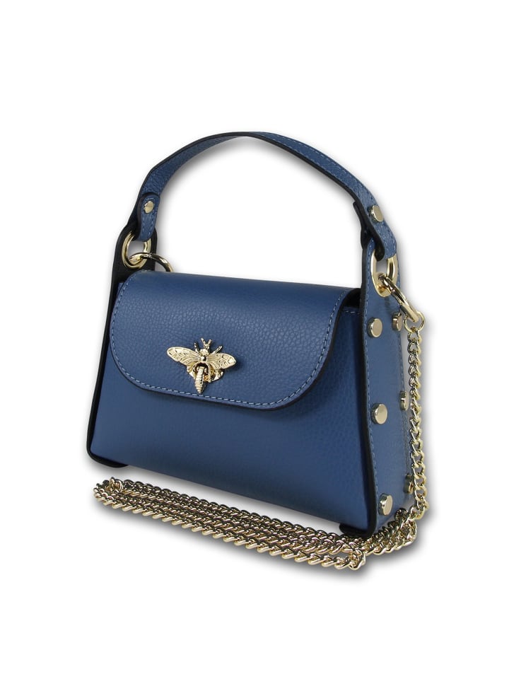 

Кожаная сумка через плечо Toscanto, синяя, примерно 19 см Toscanto