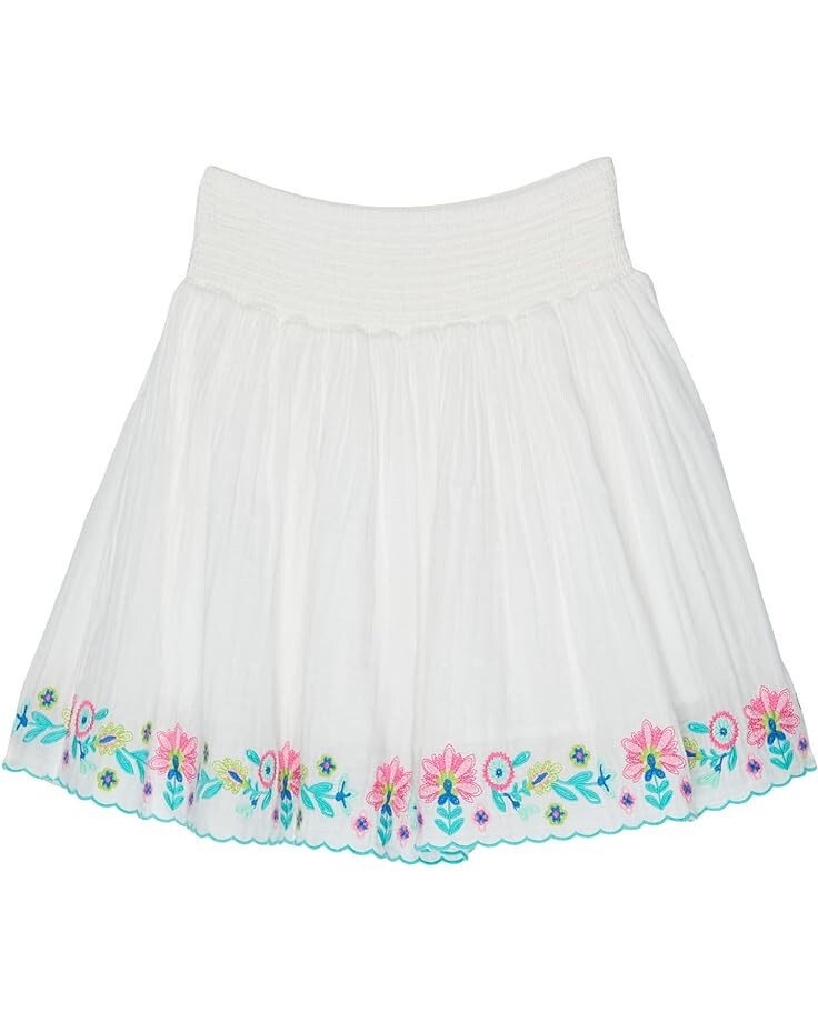

Юбка PEEK Smocked Mesh Skirt, белый