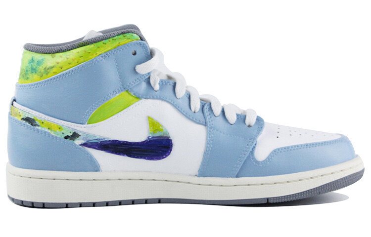 

Кроссовки Jordan Air Jordan 1, голубой/зеленый