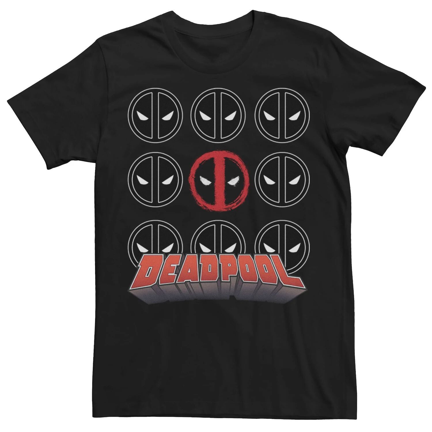 

Мужская футболка с логотипом Deadpool Bold Box Up Marvel