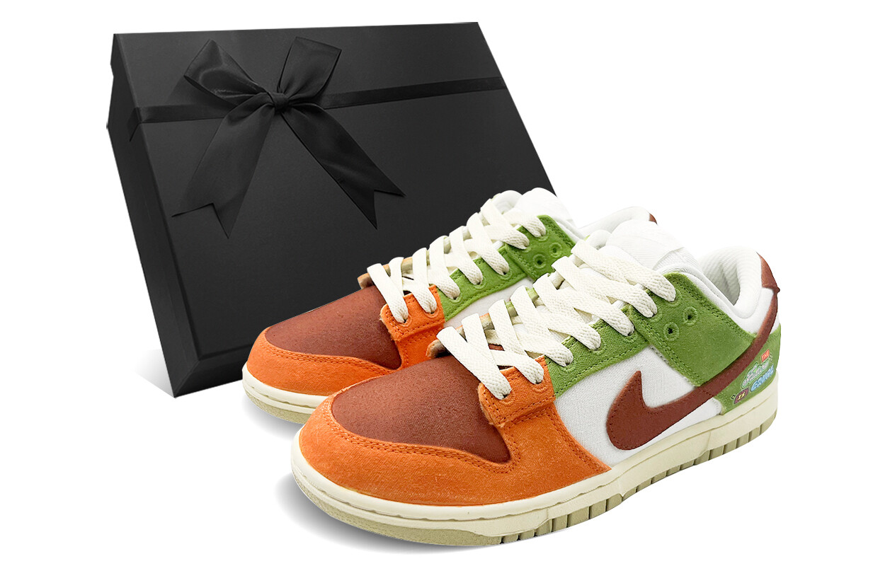 

Кроссовки Nike Dunk Skateboarding Shoes Women's Low-top Green/Brown, коричневый
