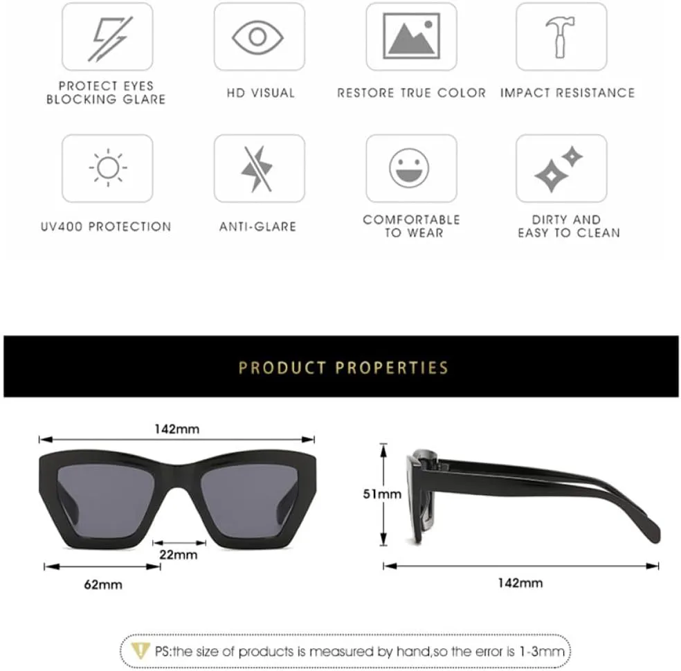 

Солнцезащитные очки MUTYNE в стиле ретро для женщин, «кошачий глаз», желеобразно-зеленые, мужские солнцезащитные очки UV400, многоугольные, квадратные, Green