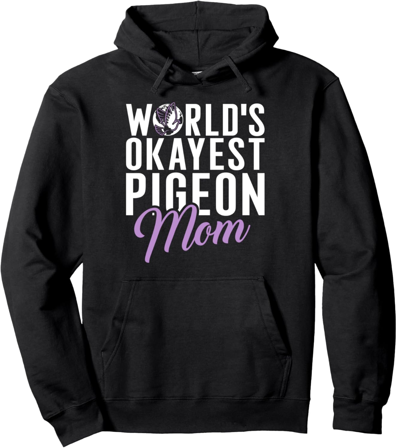 

Худи Самая безопасная мама голубей в мире Pigeon Gifts, черный