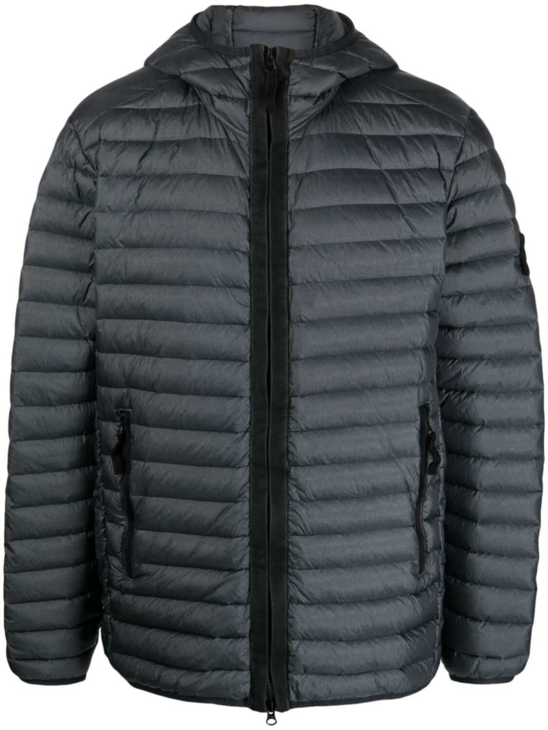 

Stone Island пуховик с нашивкой Compass, серый
