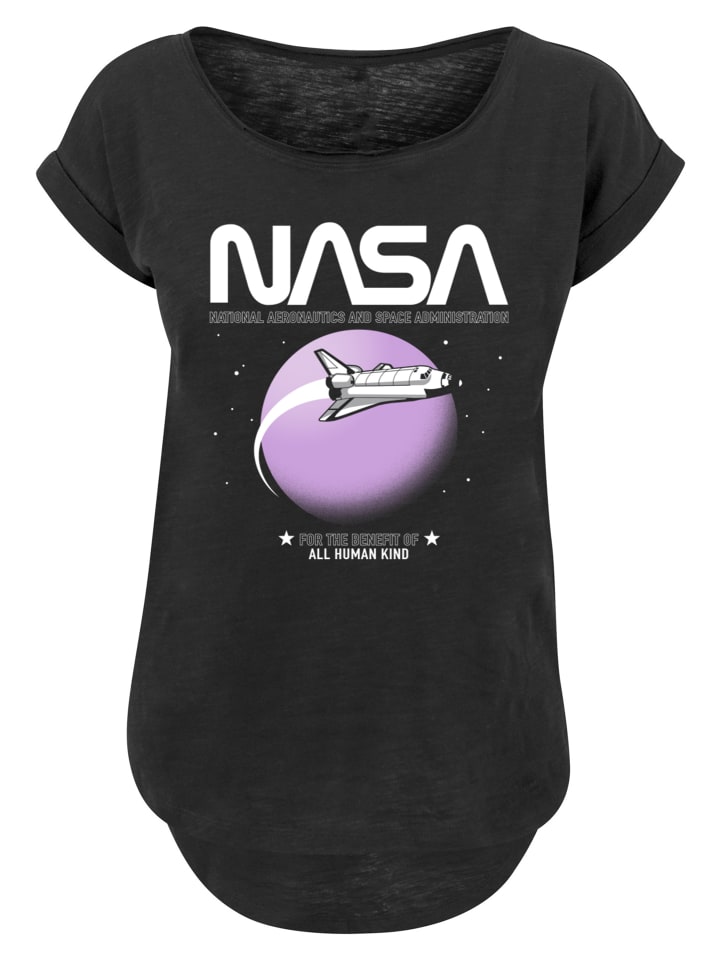 

Удлиненная футболка с надписью NASA Shuttle Orbit черного цвета. F4NT4STIC, Черный, Удлиненная футболка с надписью NASA Shuttle Orbit черного цвета. F4NT4STIC