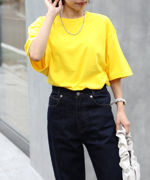 

Футболка с круглым вырезом и коротким рукавом, хлопок United Athle, лимонно-желтый